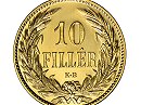 1906-os arany 10 fillr hivatalos pnzverdei fantziaveret