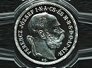 1906-os ezüst 1 korona hivatalos pénzverdei utánveret