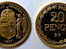 1927-es arany 20 peng hivatalos pnzverdei utnveret