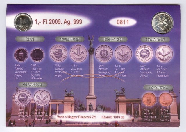 2009-es ezst fantziaveret 1 s 2 forint