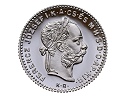 1880-as ezst 4 forint / 10 frank hivatalos pnzverdei utnveret