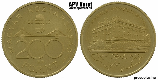 2012-es srgarz piefort 200 forint  hivatalos pnzverdei fantaziaveret