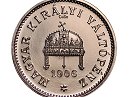 1906-os bronz 1 fillr hivatalos pnzverdei utnveret